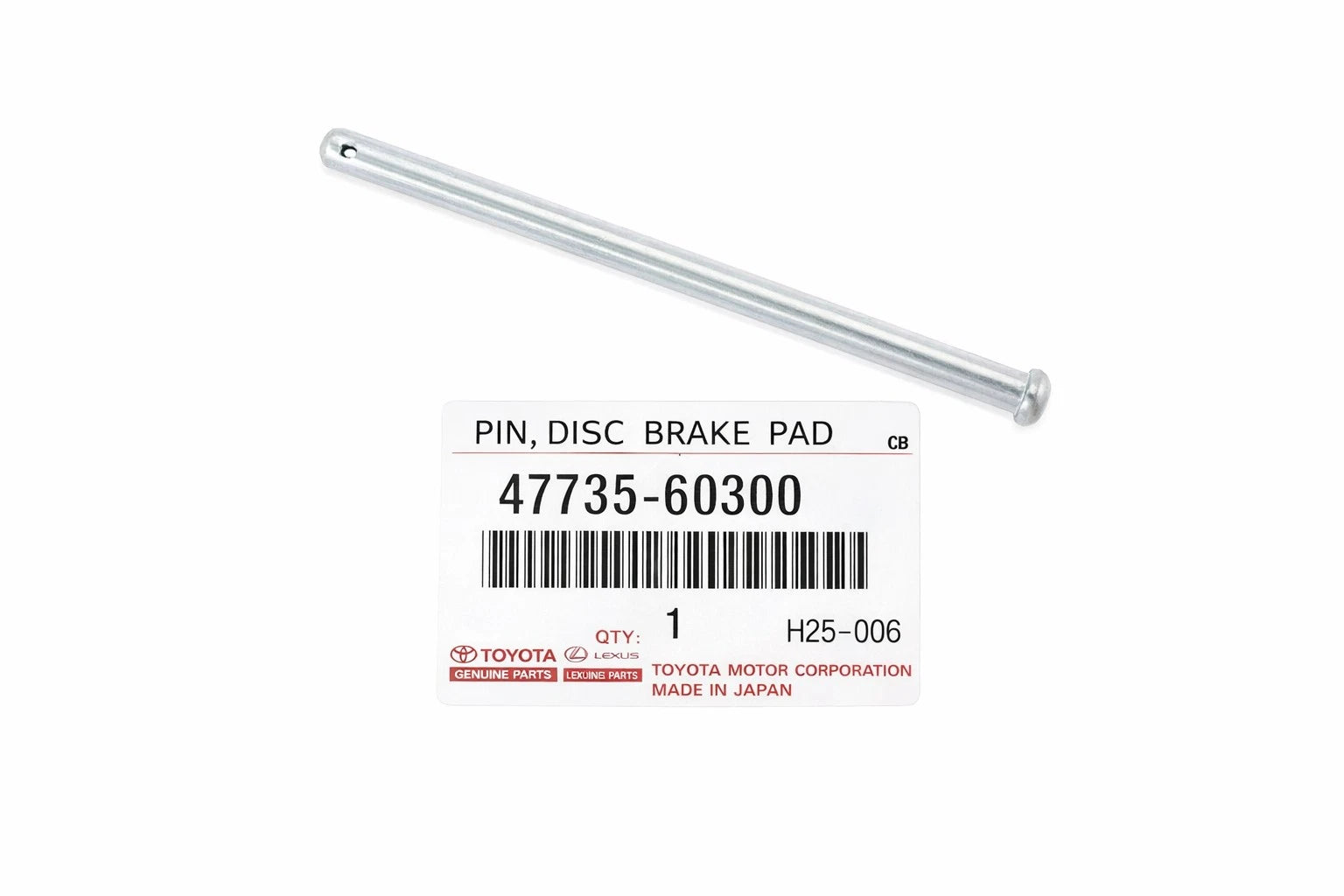 Front Disc Brake Pad Pin for Toyota 4Runner, GR Corolla (4773560300)