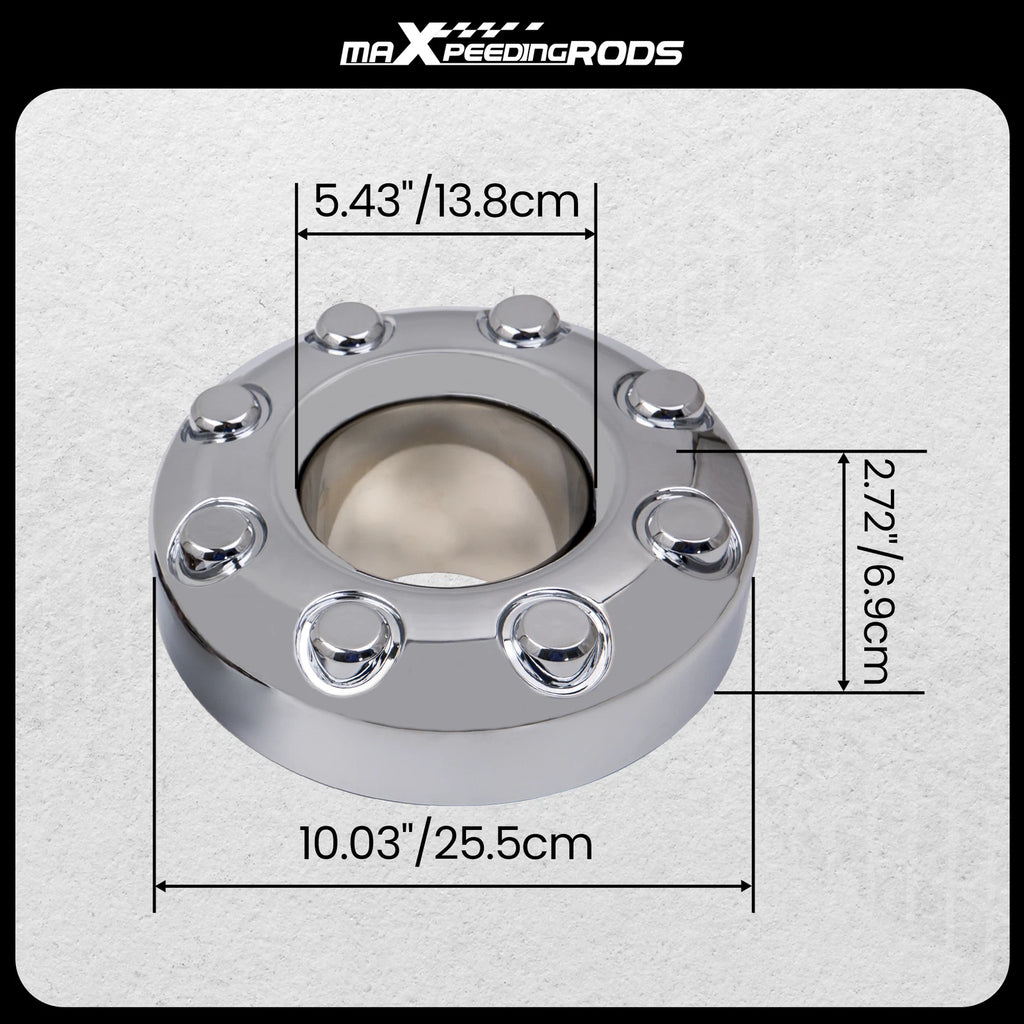 2X Wheel Center Hub Caps for Ford F-350 DRW 4x4 (2005–2018)