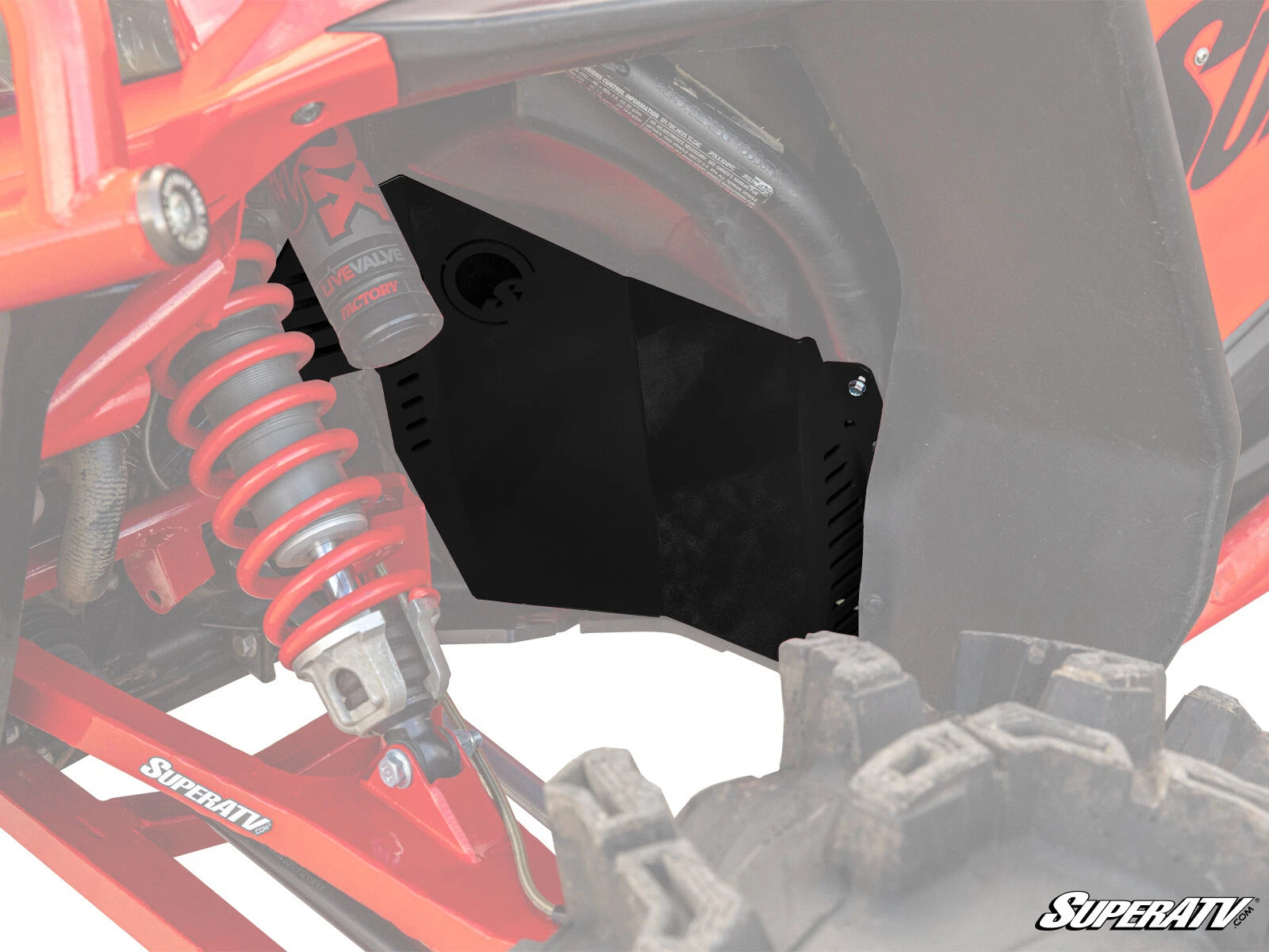 Inner Fender Guards for Polaris RZR XP 1000 / Turbo (Black)
