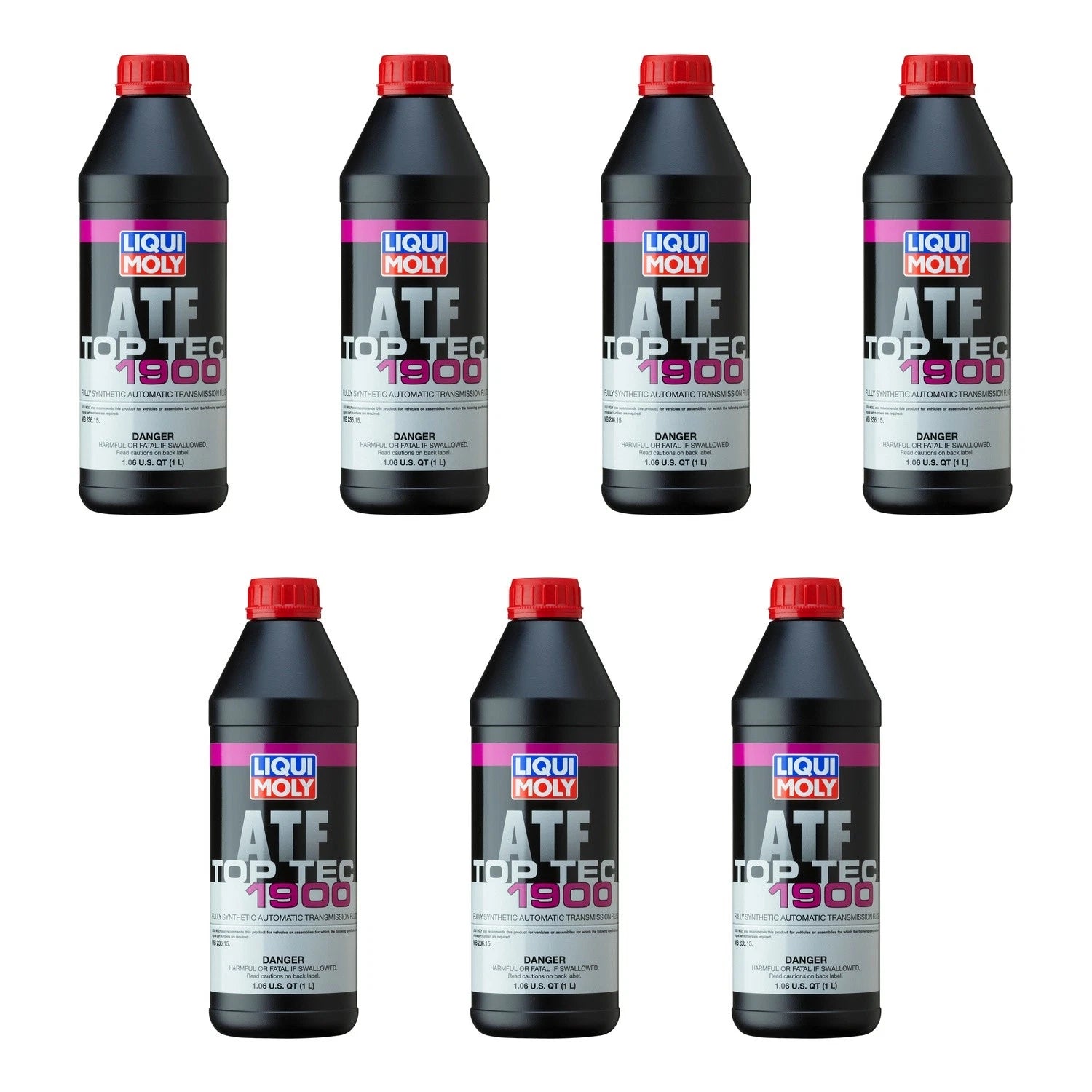 Set of 7 Liqui Moly Top Tec ATF 1900 Automatic Transmission Fluid (7L)