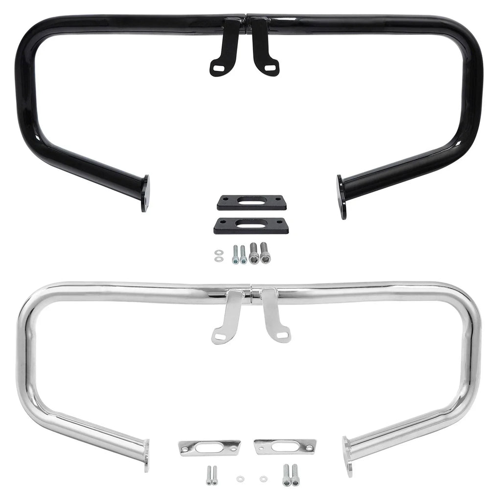 Engine Guard Chopped Black/Chrome Crash Bar for Harley Touring (2014-2024)