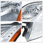 Left Side Headlight Lamp Chrome for Nissan Sentra (2010–2012)