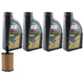 Set of 4 Fuchs TITAN GT1 PRO C-3 5W-30 Engine Oil Change Kit for Audi A3 TDI (2010–2013)