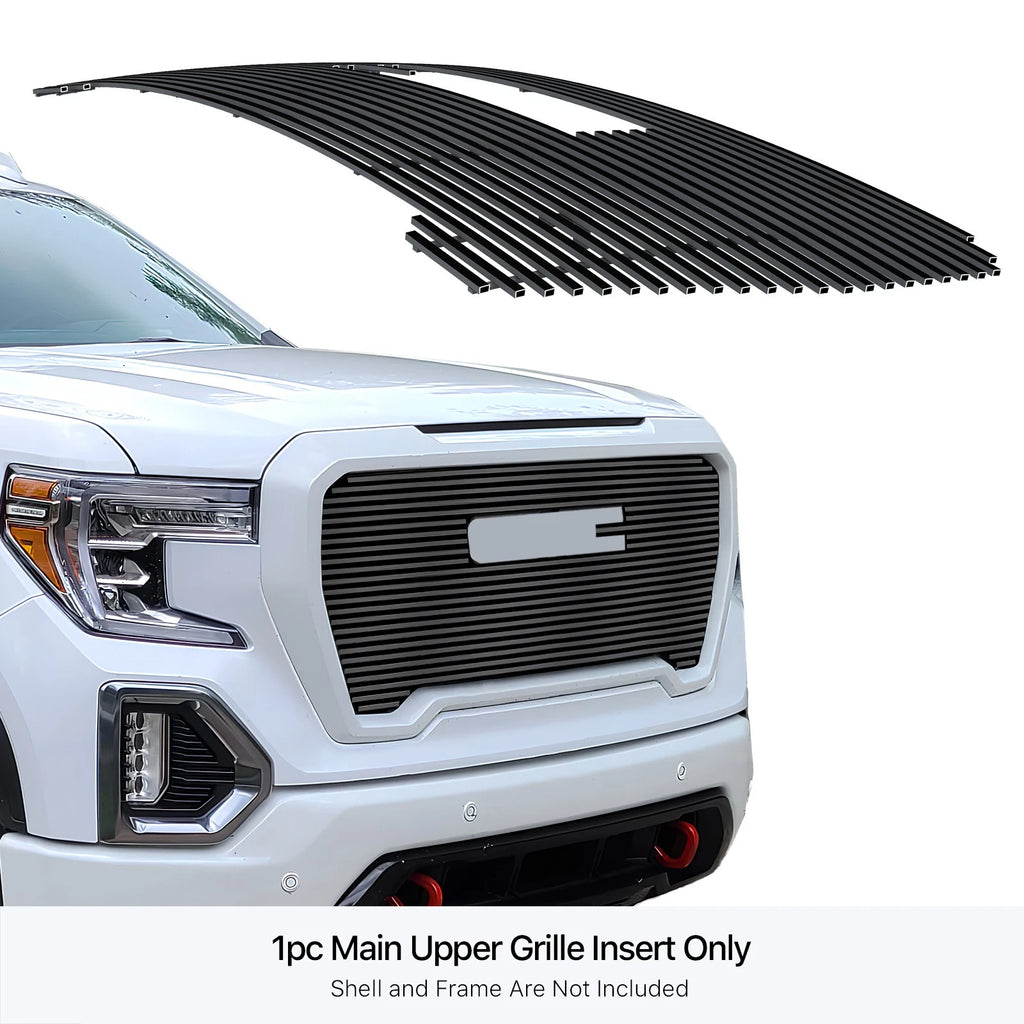 Upper Black Billet Grille for GMC Sierra 1500 SLT/AT4 (2019-2021)