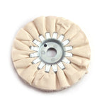 5 Cotton Airway Buffing Wheels for Universal Polishing Tool (125mm Diameter)
