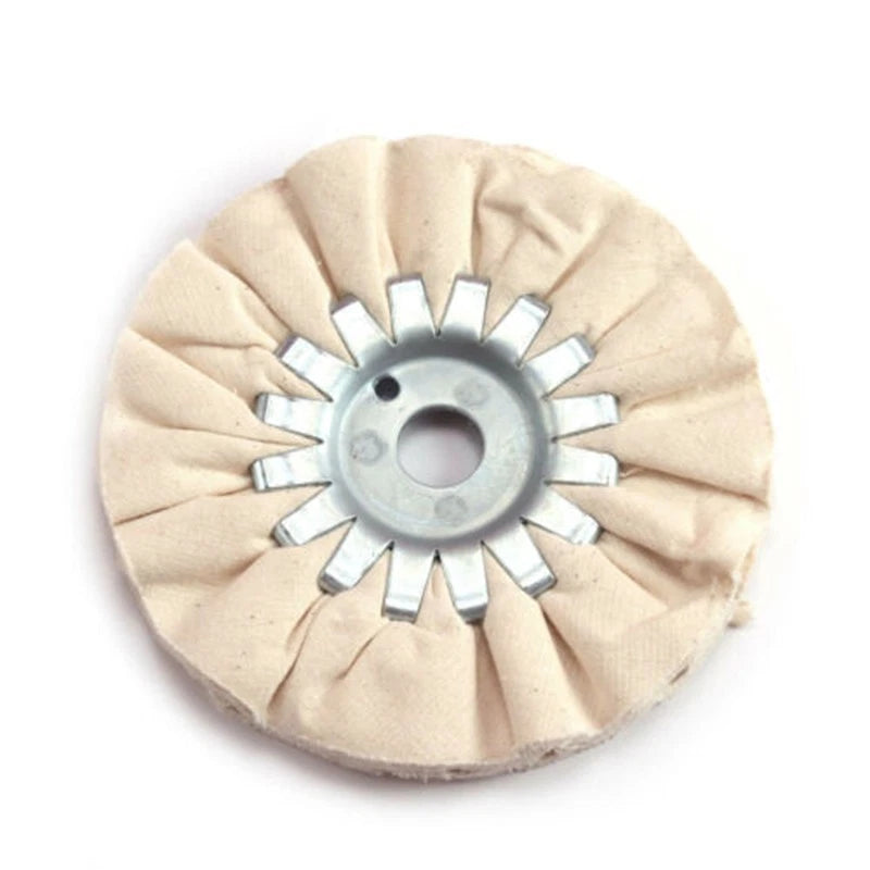 5 Cotton Airway Buffing Wheels for Universal Polishing Tool (125mm Diameter)