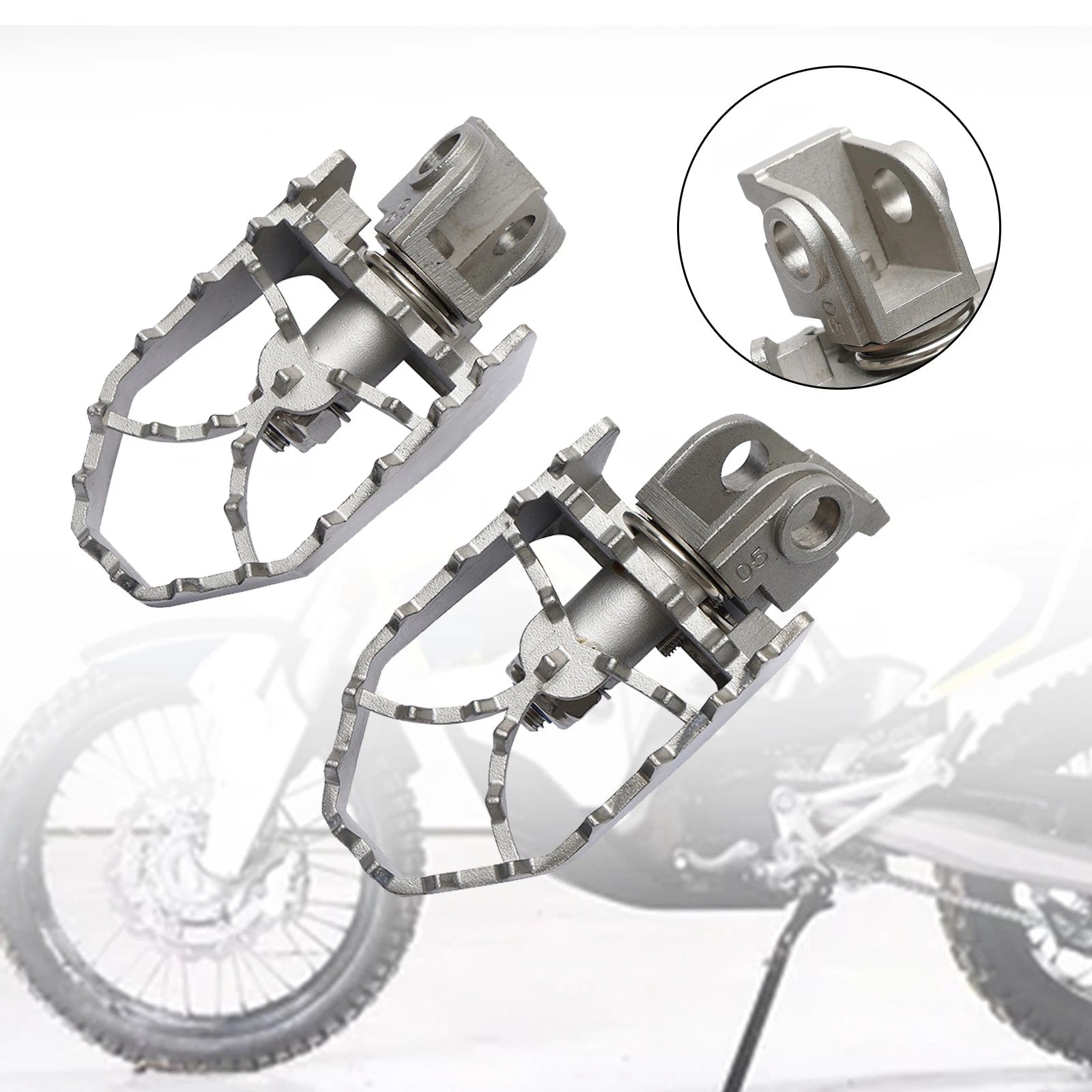 Front Footrests Foot Pegs for Husqvarna 701 Enduro, Norden 901 (2016–2023)