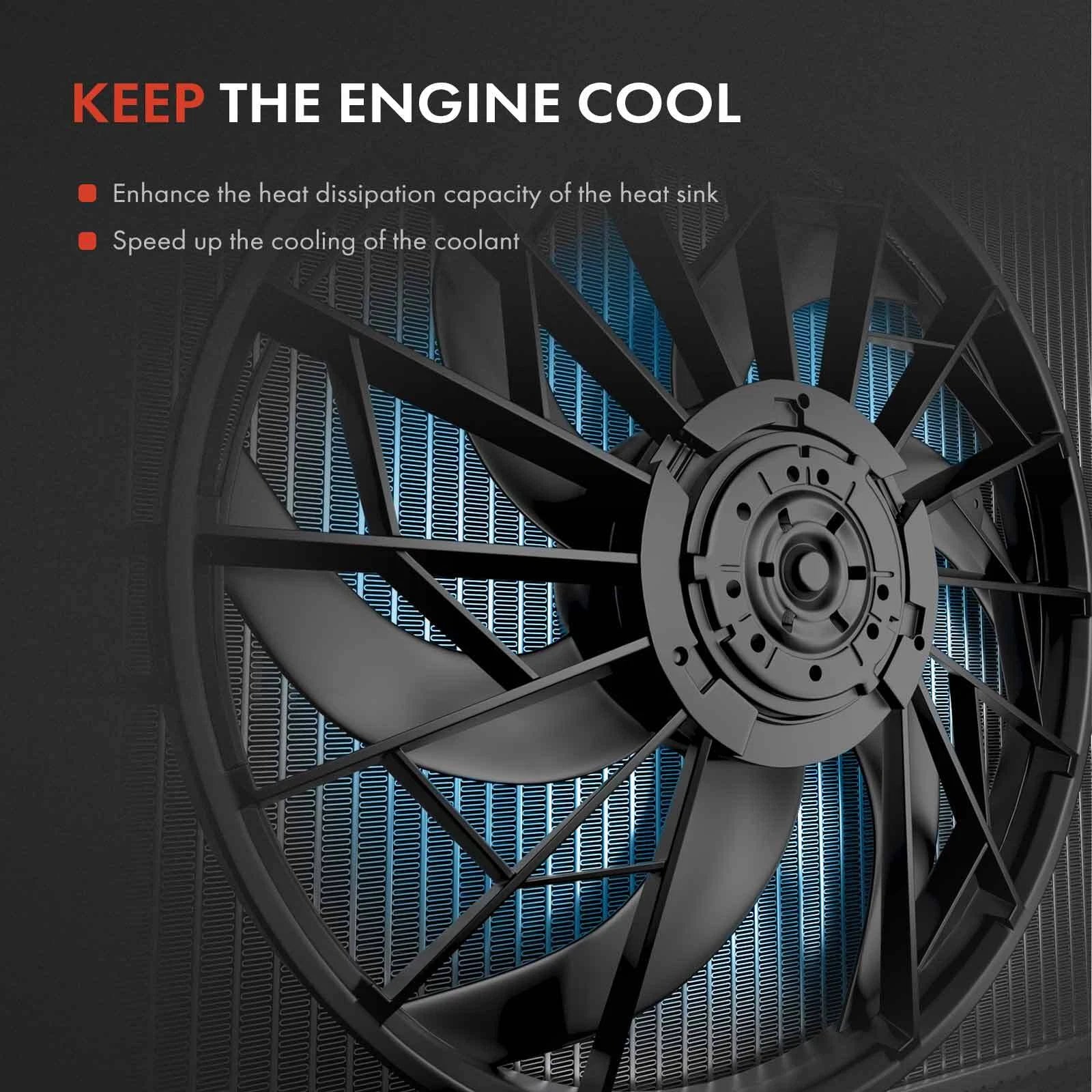 Cooling Fan Assembly with Shroud for Kia Soul (2020–2021)