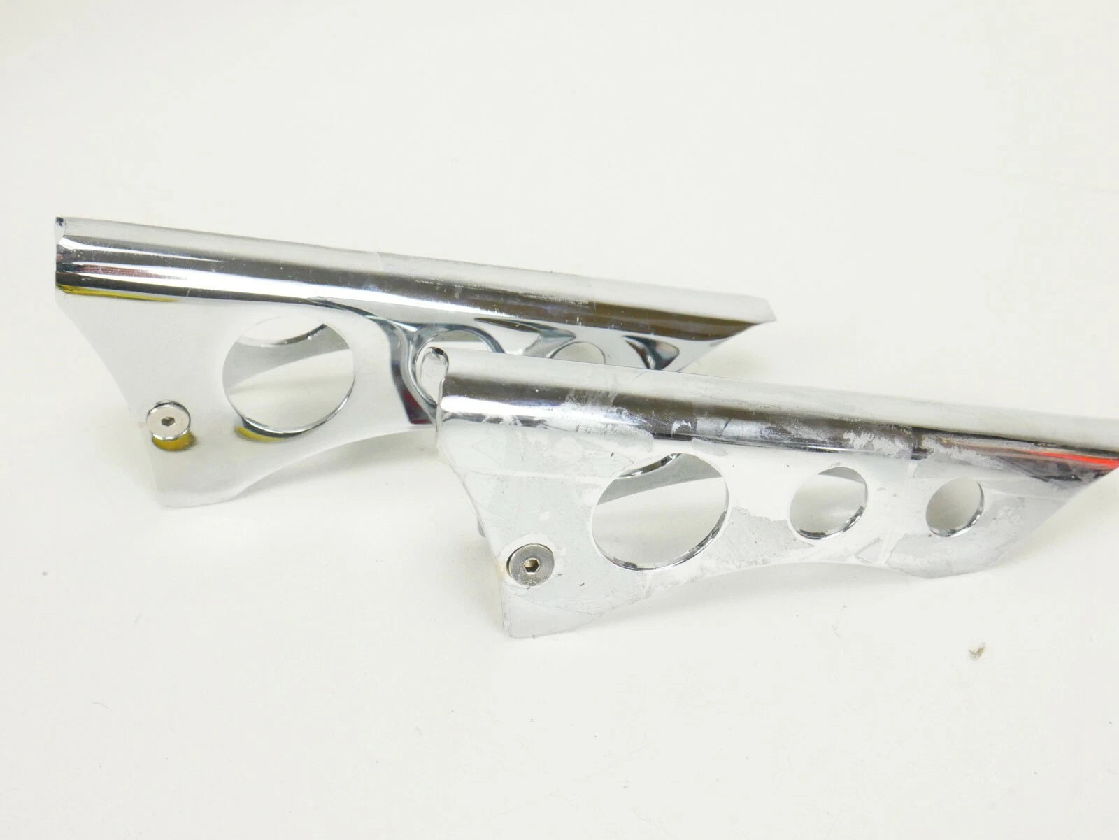 Clamp On Gussets for LA Choppers 1-1/4in. Handlebars (Chrome)