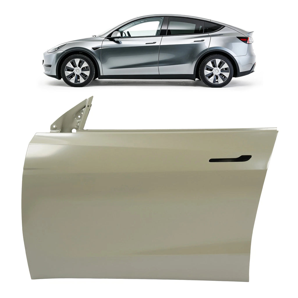 Front Left Door for Tesla Model Y (2020–2024) Gray Driver Side