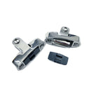 Set of 2 Stainless Steel Bimini Top Deck Hinge Swivel Mounts for Marine Boat