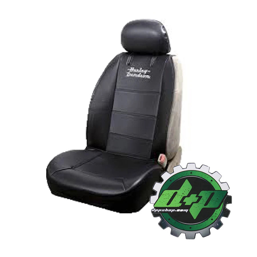 Single Stacked Logo Sideless Seat Cover for Harley-Davidson (Universal)