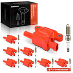 Set of 8 Ignition Coils & Iridium Spark Plugs for Chevy Silverado (2007–2023)