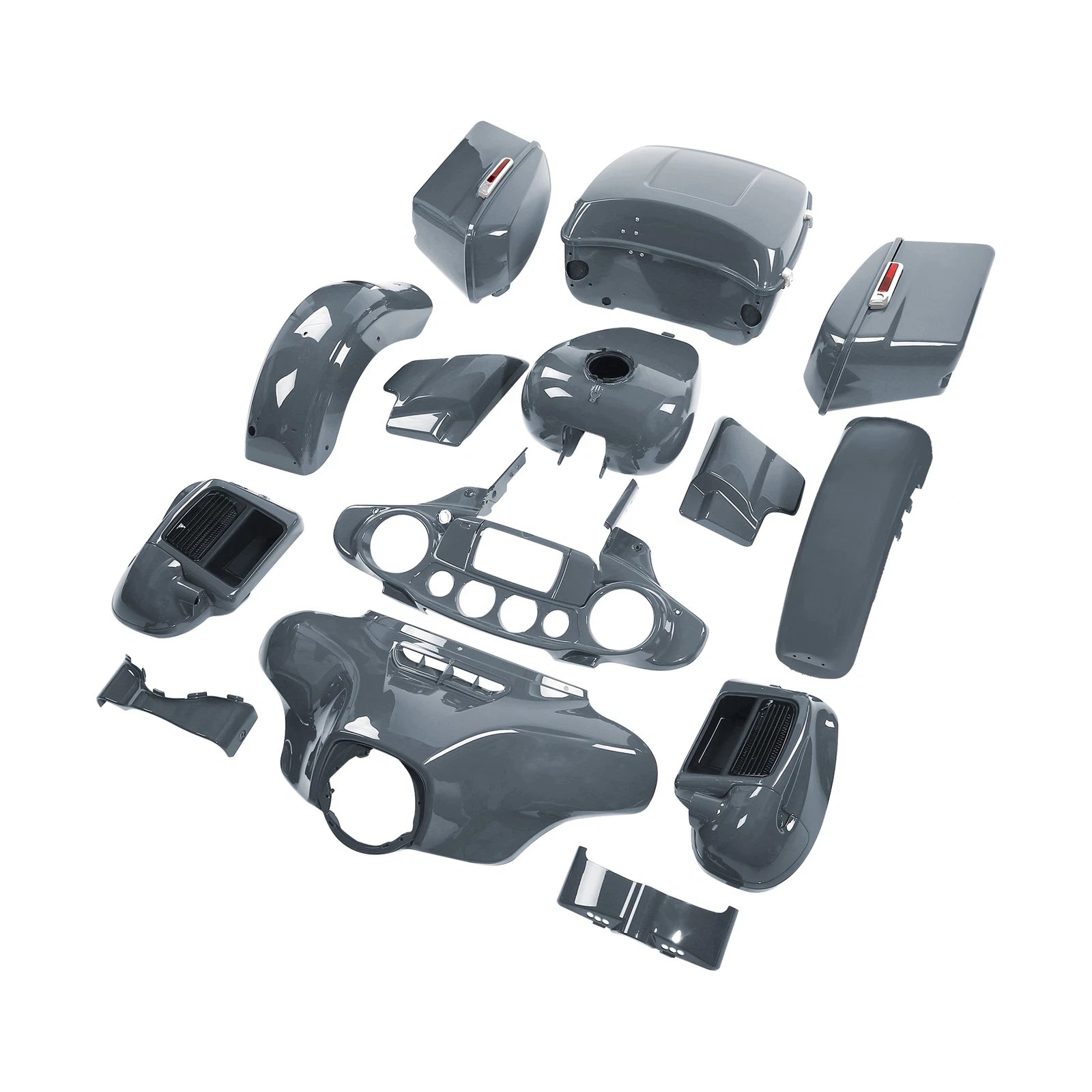 Fairings Bodywork Kit for Harley Touring Electra Glide (2014–2023) Gunship Gray