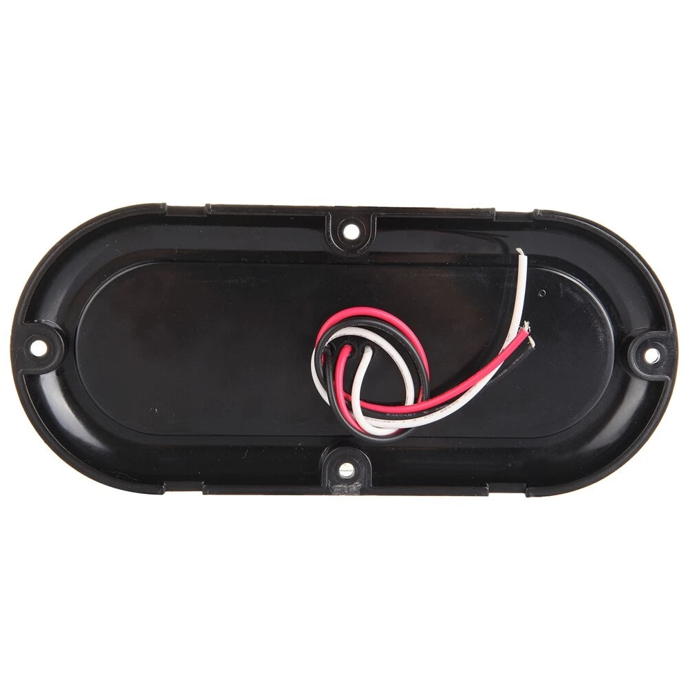 Set of 6 Red 6" Oval LED Trailer Truck Stop Turn Brake Tail Lights