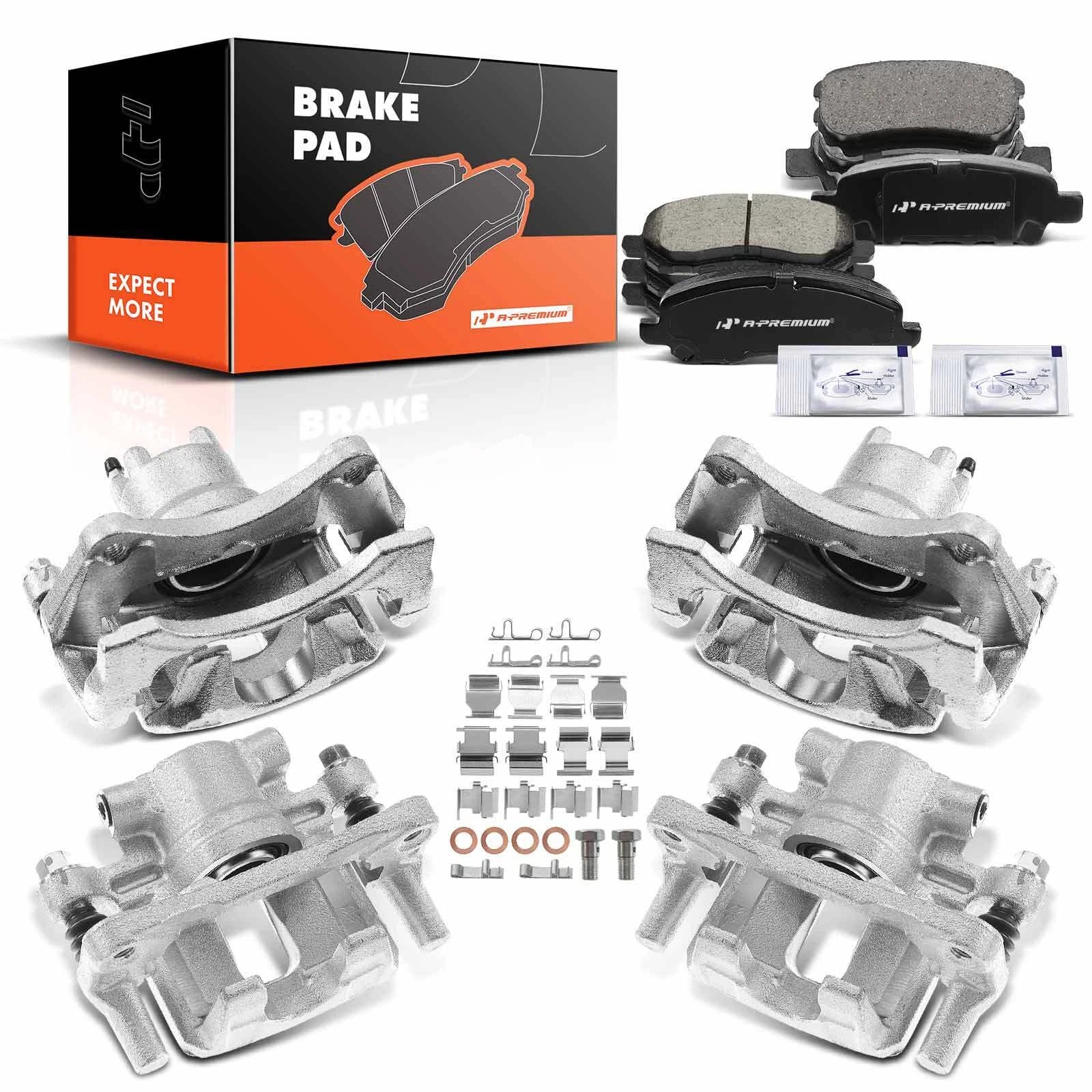 Set of 12 Ceramic Brake Pads for Jeep Chrysler 200 Dodge 