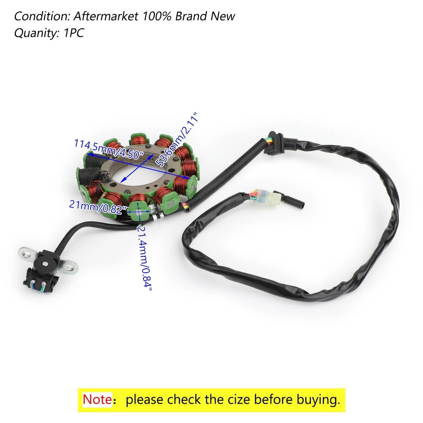 Generator Magneto Stator for Honda TRX400 Sportrax 400 EX X (1999–2014)