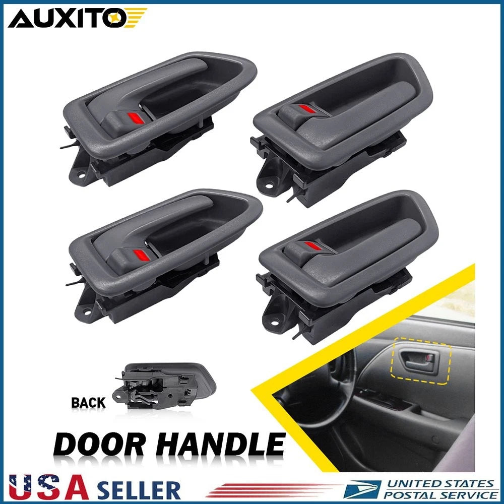 Set of 2 Interior Door Handle Trim for Toyota Camry (1997) Gray LH RH