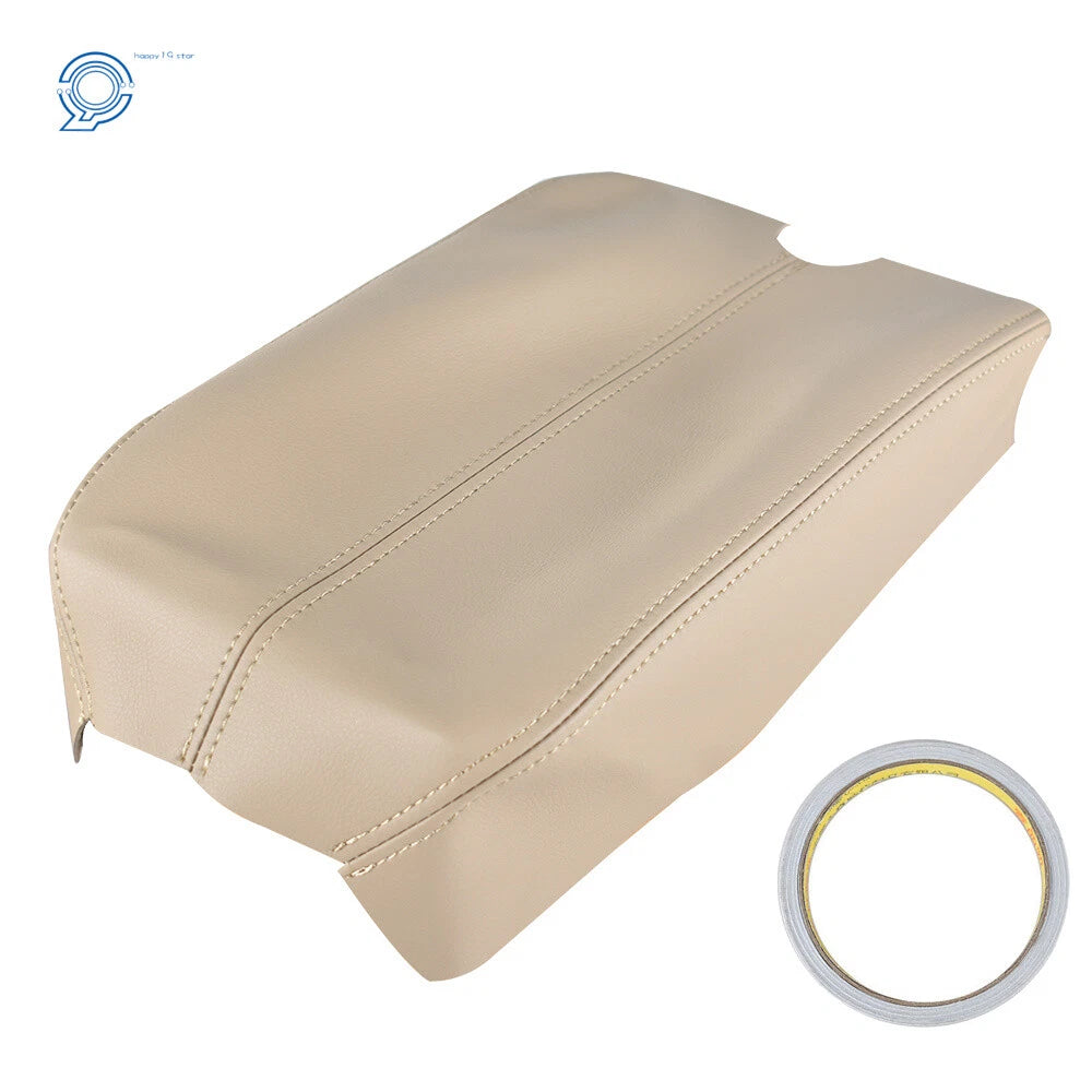 Beige Leather Synthetic Center Console Armrest Cover for Honda Accord (2008–2012)