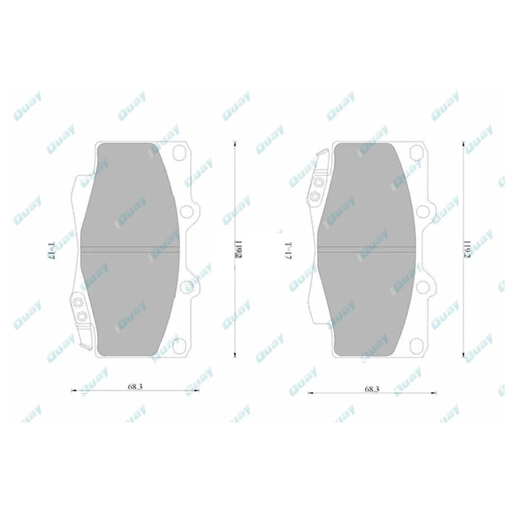 HD Front Disc Brake Pads Set for Hilux GGN25 KUN25 KUN26 TGN26 (2005-2016)