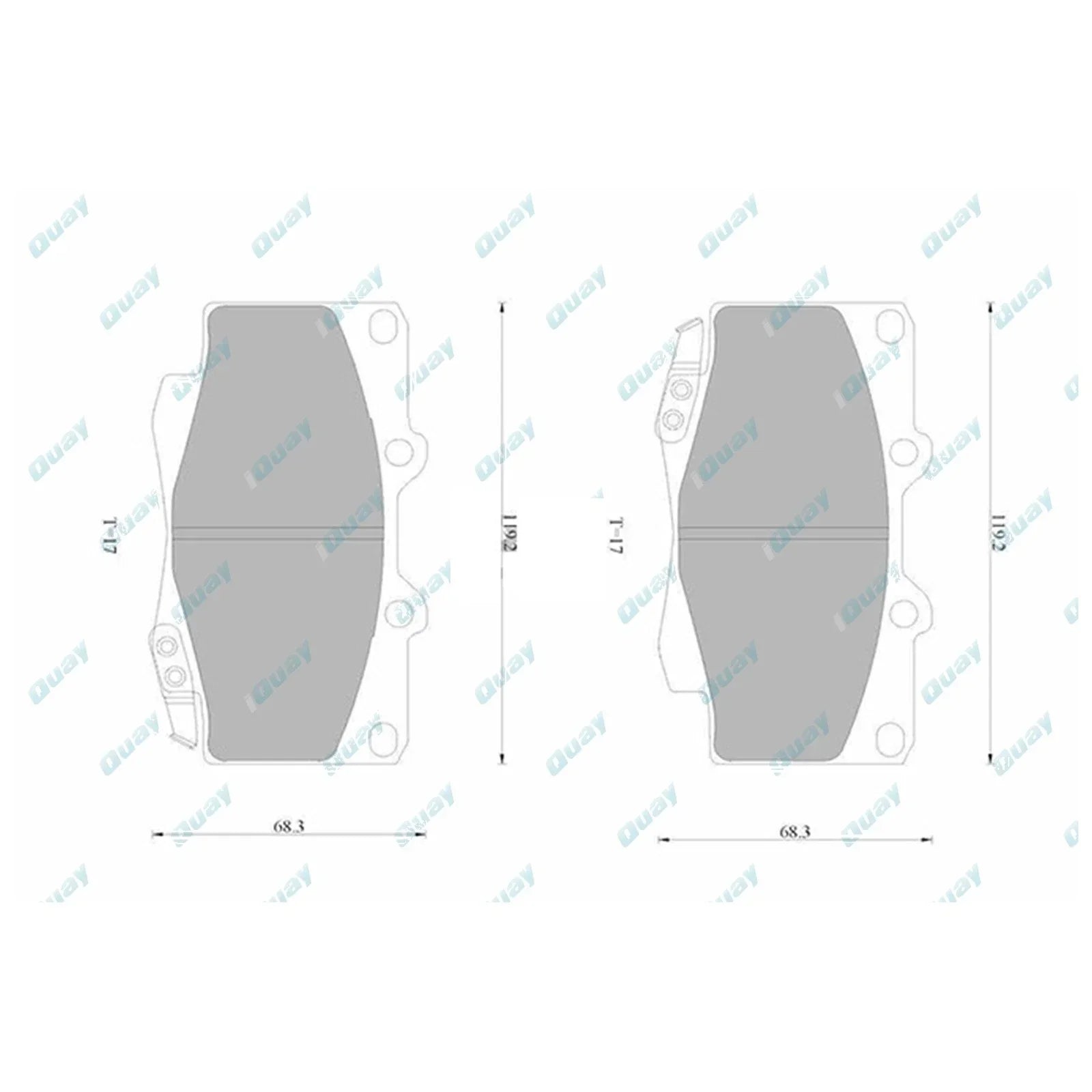 HD Front Disc Brake Pads Set for Hilux GGN25 KUN25 KUN26 TGN26 (2005-2016)