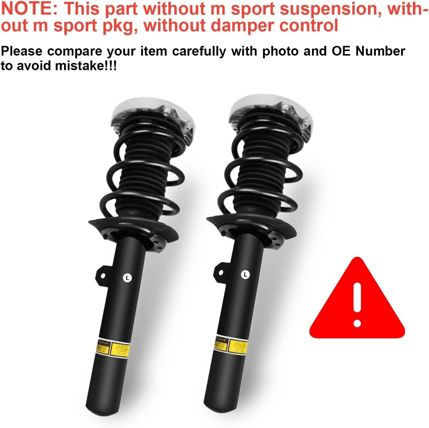 Pair Front Shock Absorber Strut Assys for BMW X1 F48 (2016–2023)