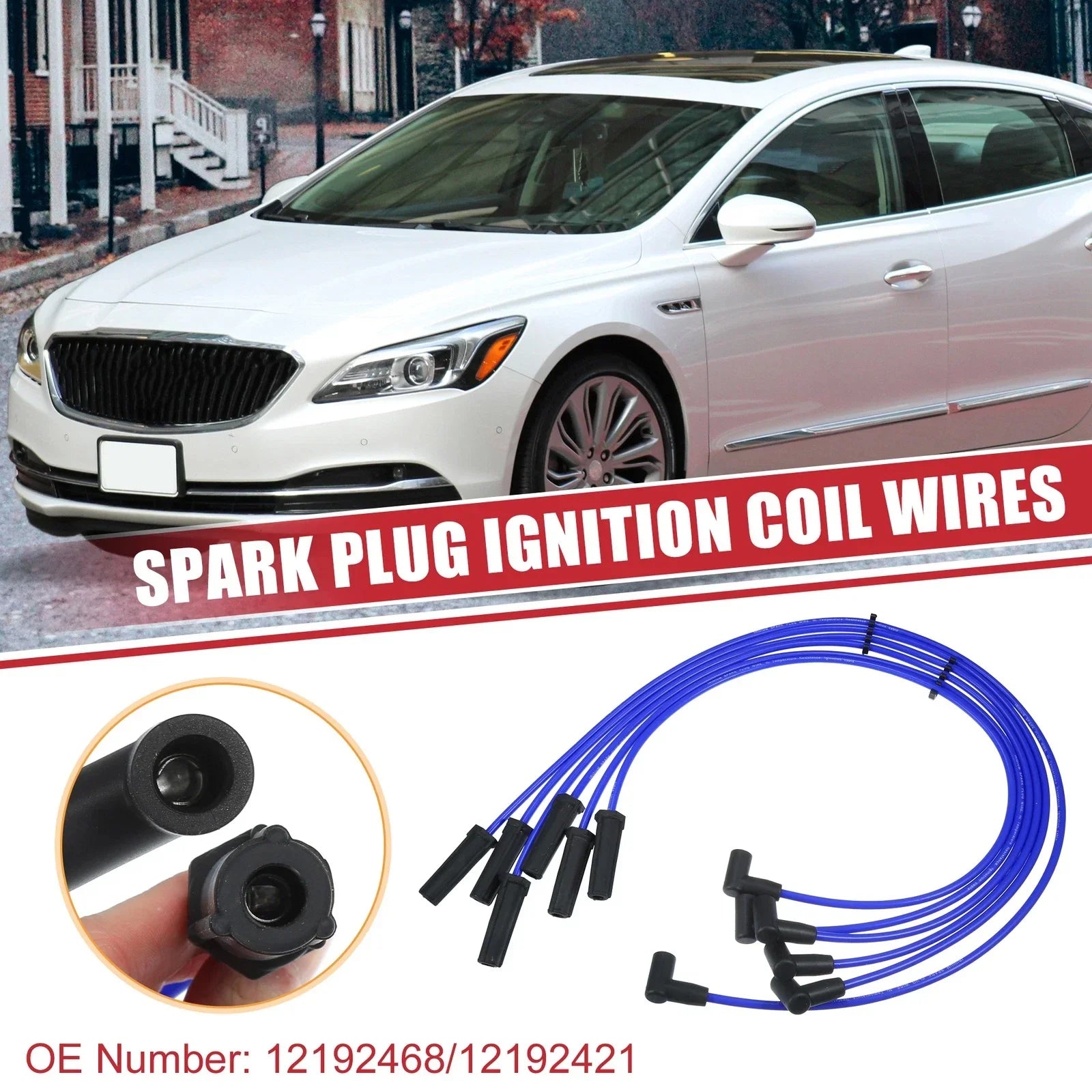 6 x Spark Plug Wire Ignition Coil Cables for Chevrolet Impala (2000-2005)