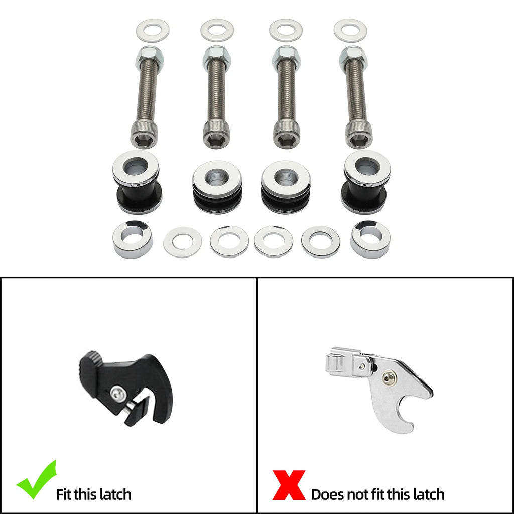 Sissy Bar Docking Hardware Kit for Harley Softail Fat Boy (2003–2017)