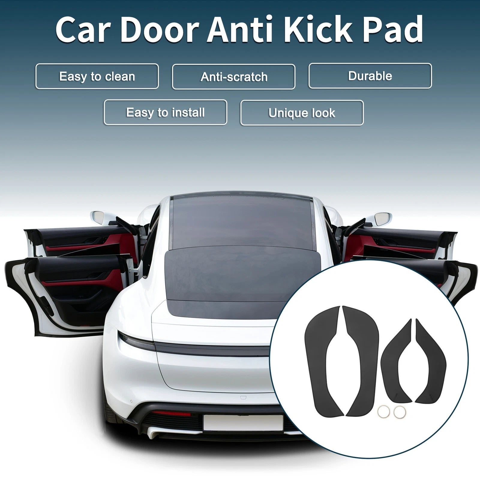 Set of 1 Car Door Anti Kick Pad Sticker Protector for Hyundai IX35 Tucson (2018)