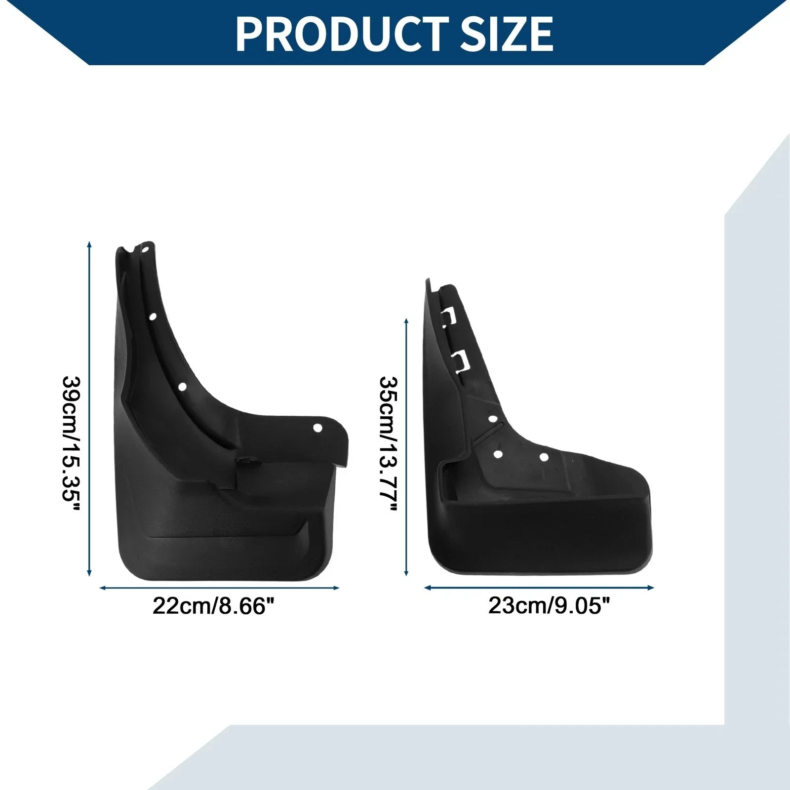 Mud Flaps Splash Guards Set for Mercedes-Benz ML350 (2012-2015)