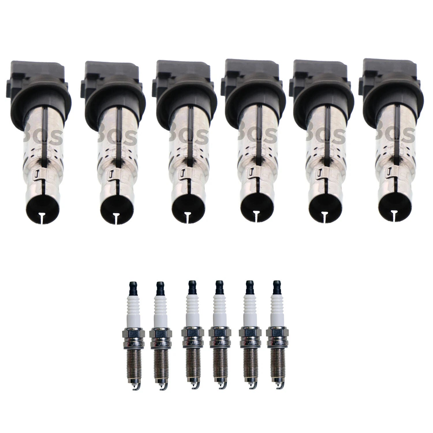 Set of 6 Ignition Coils & Iridium Spark Plugs for Audi Q7, VW Atlas V6