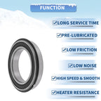 Deep Groove Ball Bearing 6013NR2RS for Scooter Skateboard (65x100x18mm)