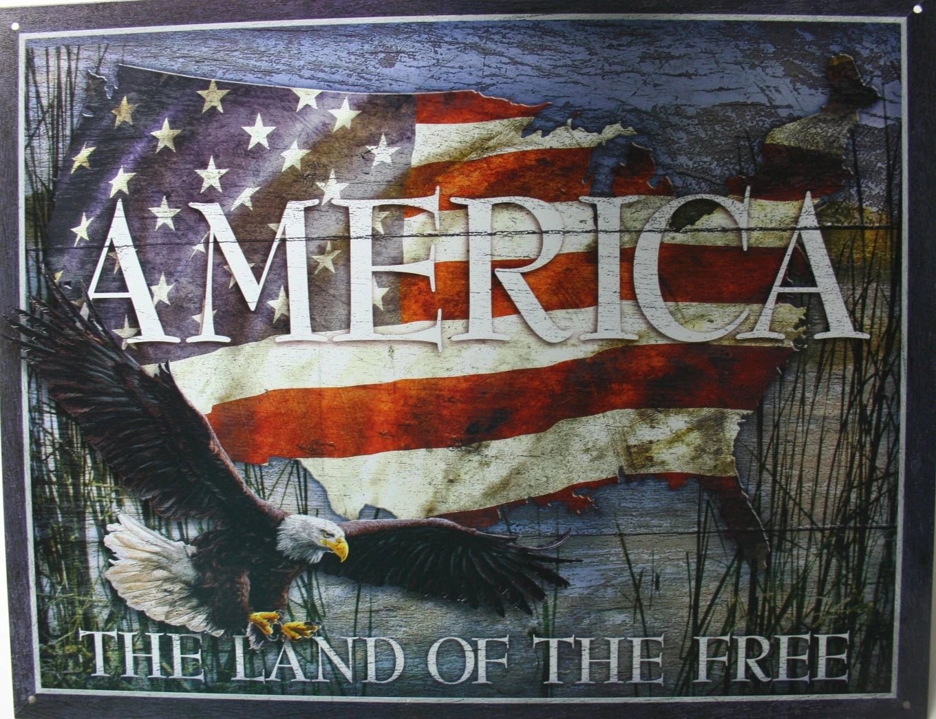 Vintage Replica Tin Metal Sign for USA (2159)