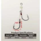 6/0 Barbed Silicone Squid Lure for Saltwater Fishing