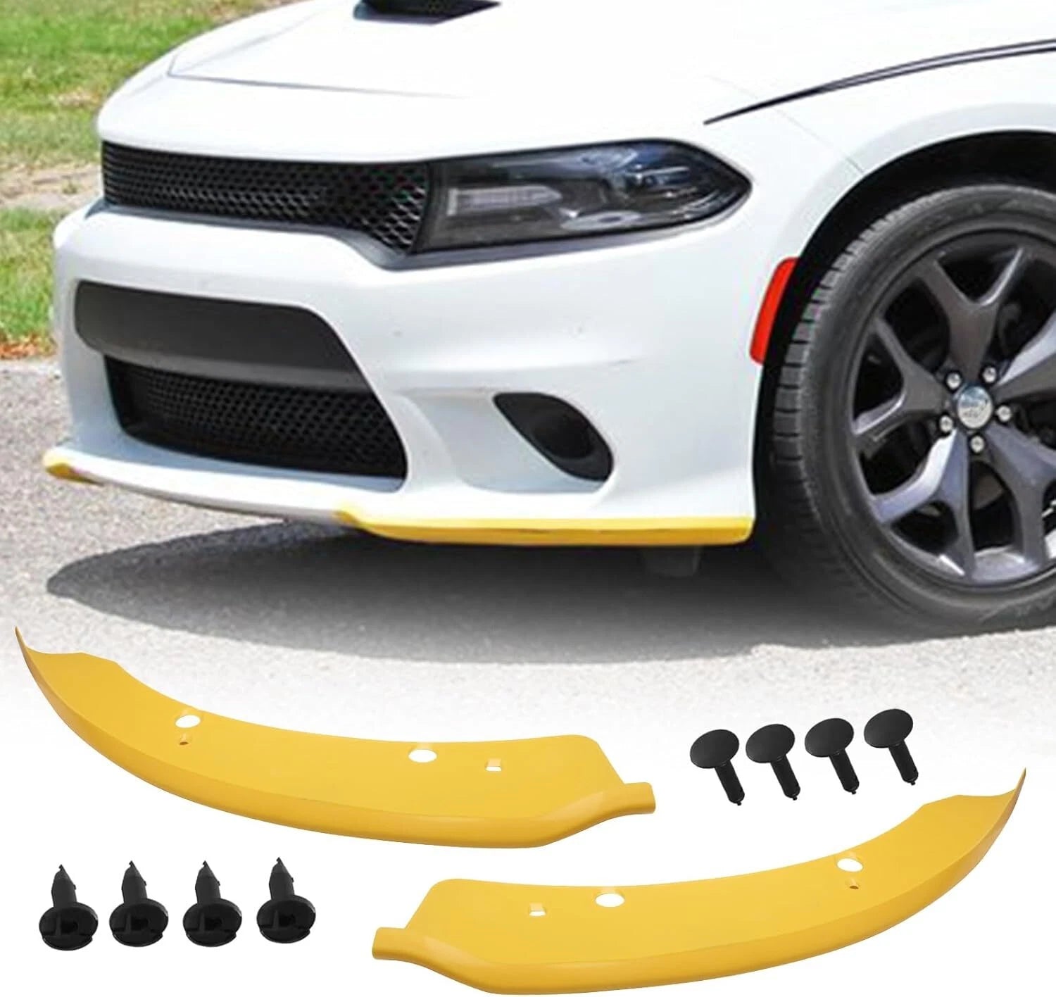 Front Bumper Lip Splitter Trim Cover for Dodge Charger SRT Scat (2015–2022)