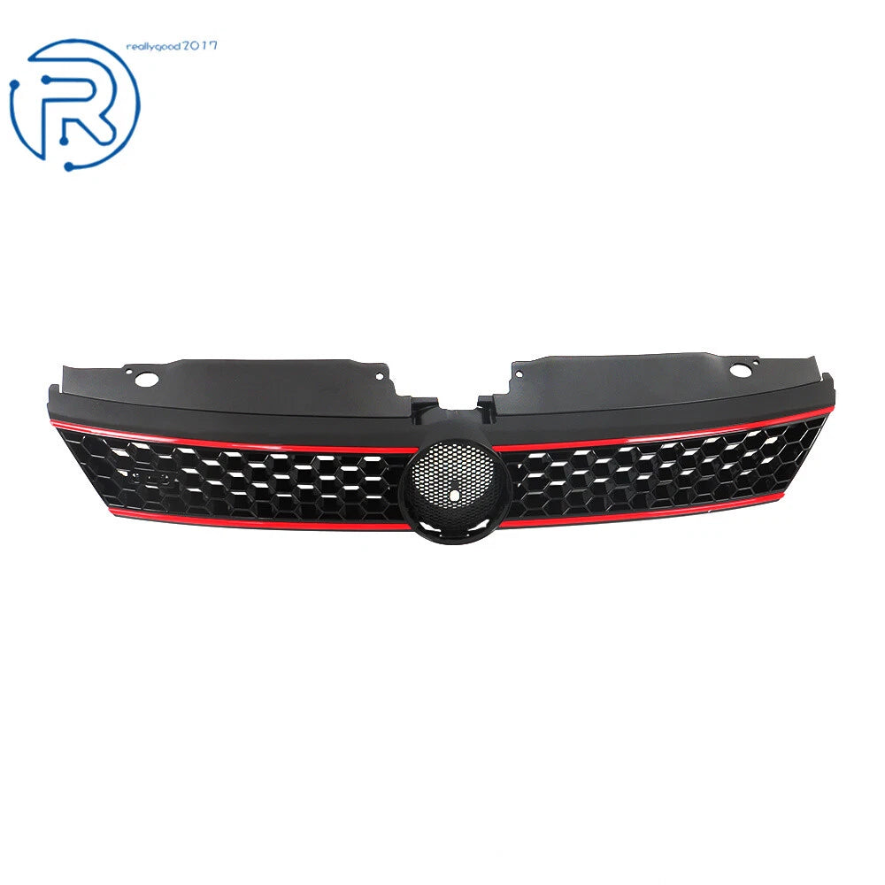 Set of 4 Front Bumper Grilles with Bezels for VW Jetta (2011-2014)