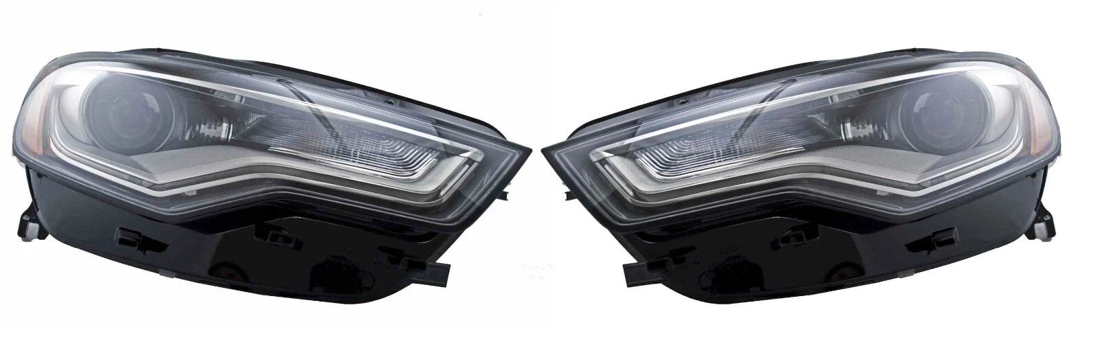 Set of 2 Hella Xenon Headlight Assemblies for Audi A6 Quattro S6 (1995–2005)