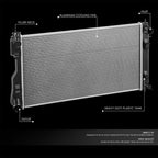 OE Style Aluminum Radiator for Subaru Impreza Crosstrek 2.0 2.5 (2017–2023) DPI 13748