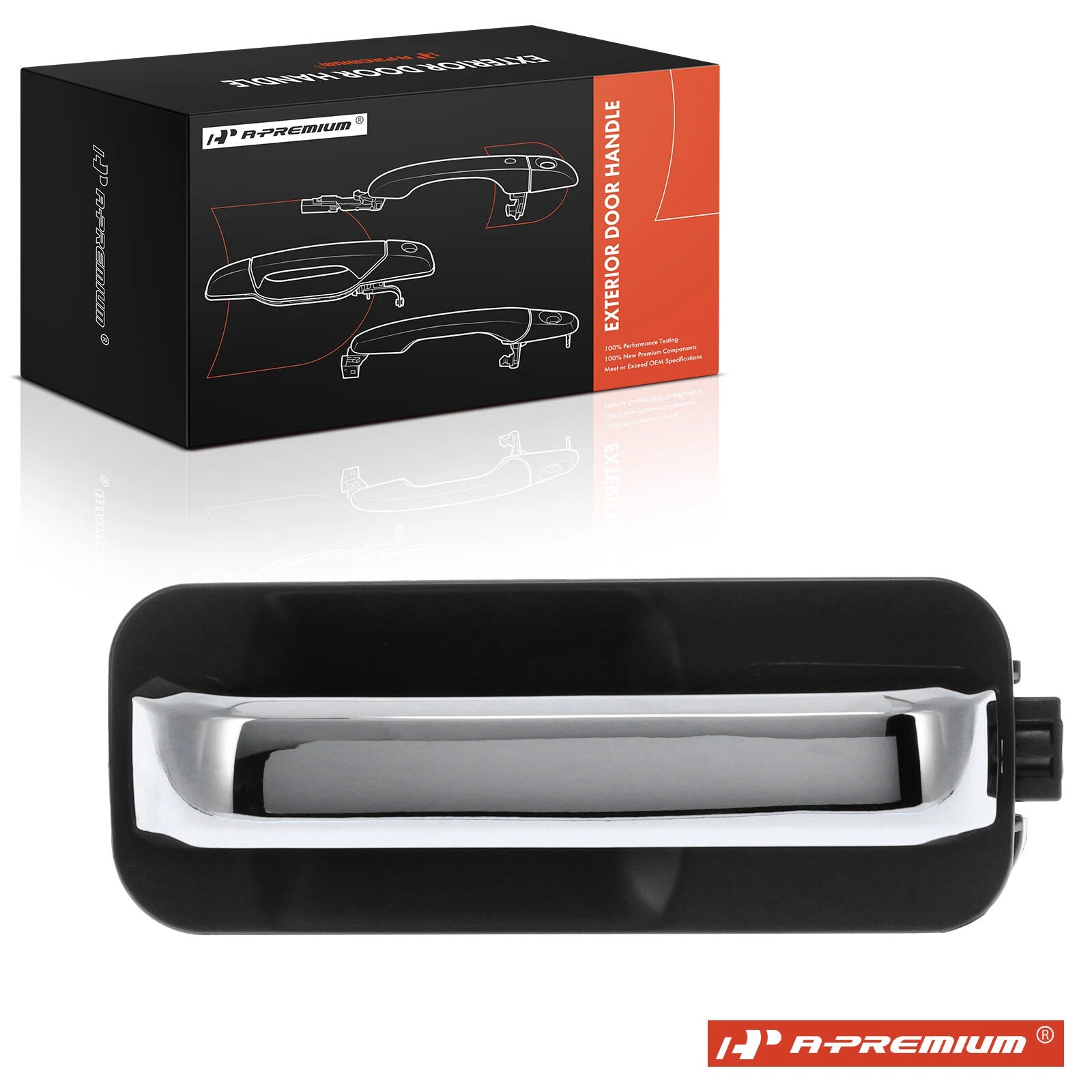 Right Chrome & Black Exterior Door Handle for Ford F-150 (2015–2020)