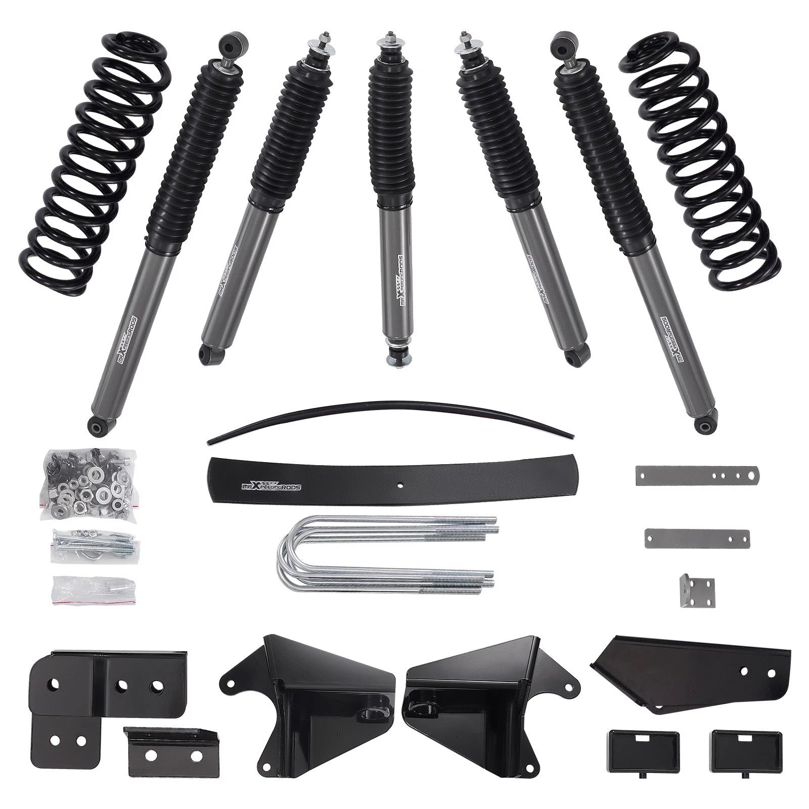 Front Rear 6" Lift Level Kit for Ford F-150/Bronco 4WD Suspension 1980-96