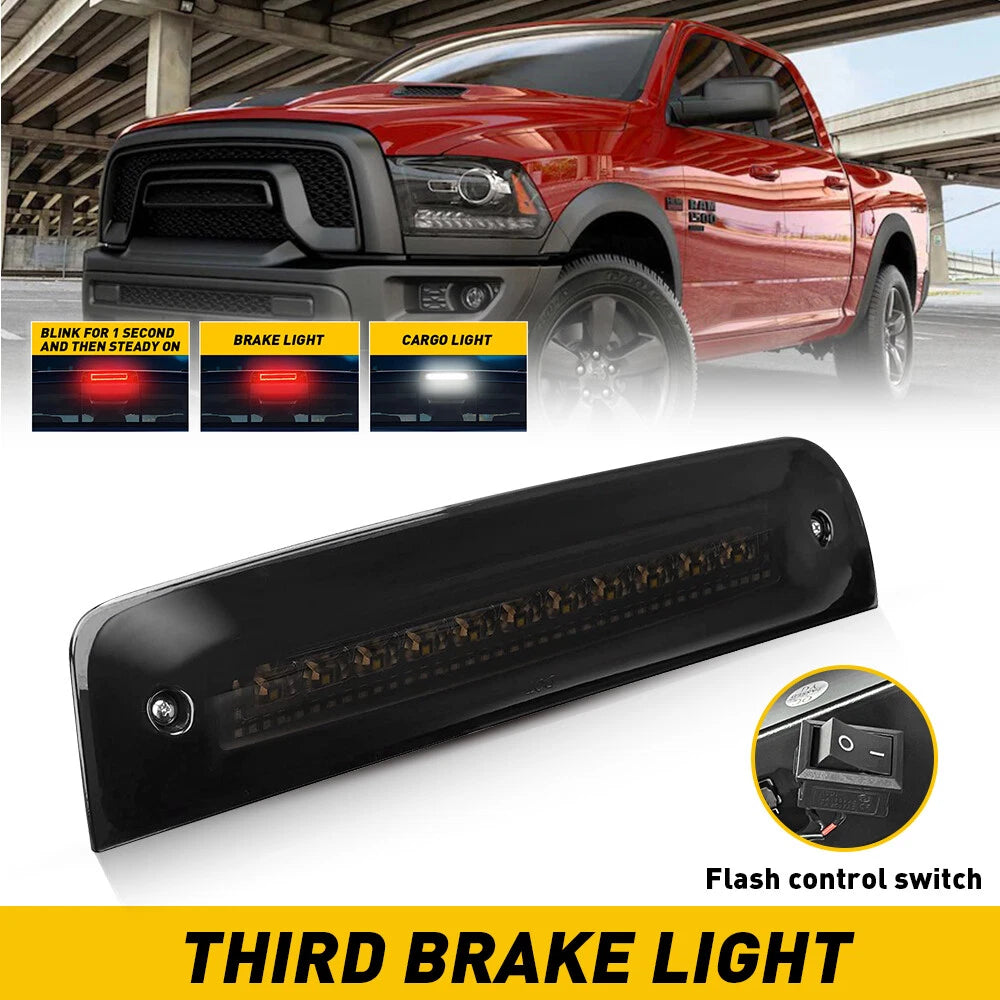 Smoked LED 3rd Brake Light for Dodge Ram 1500 2500 3500 (2010–2018)