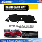 DashMat Dashboard Cover Pad for Honda Civic (2022–2025) Black