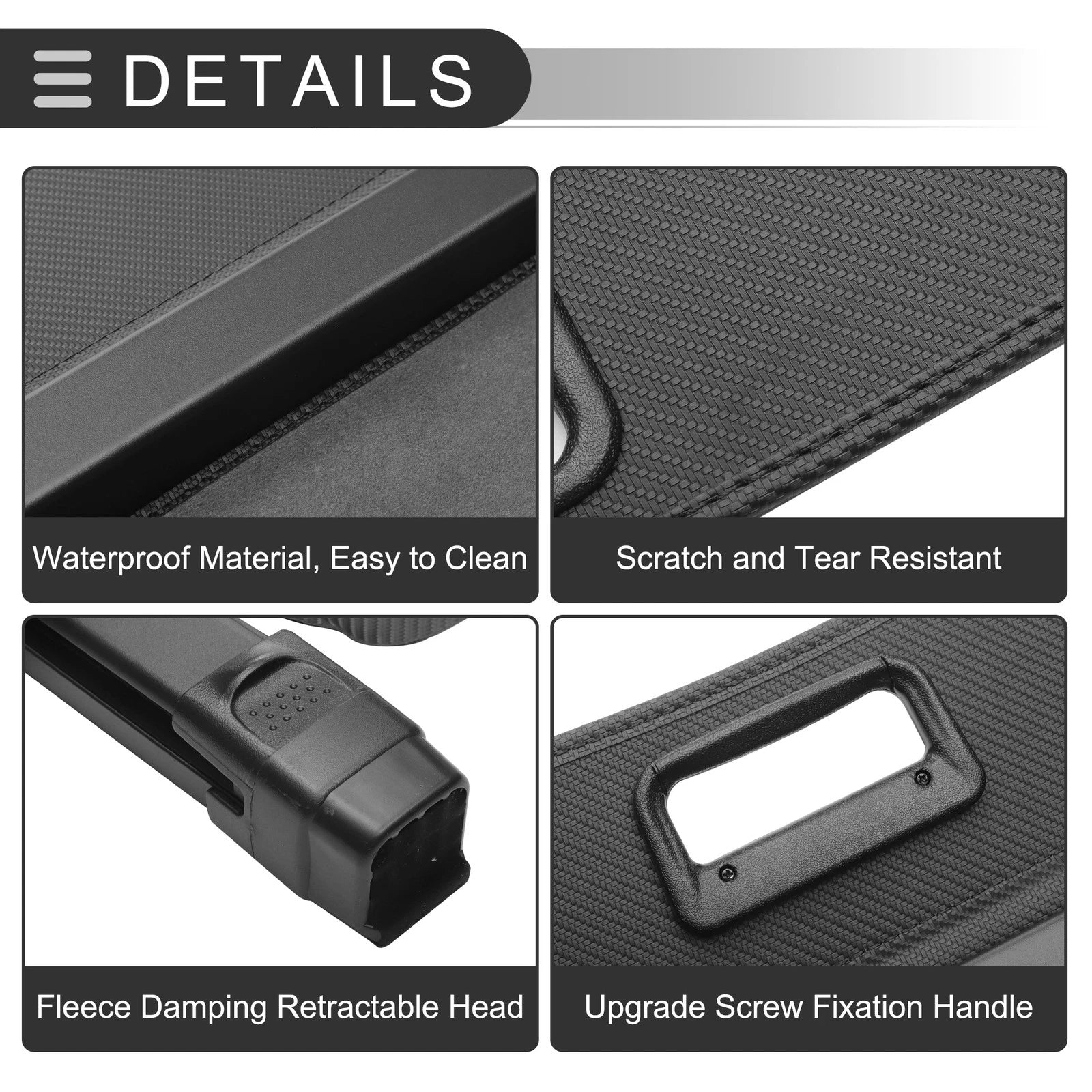 Retractable Cargo Cover for Honda CR-V (2023–2024) Black Carbon Fiber