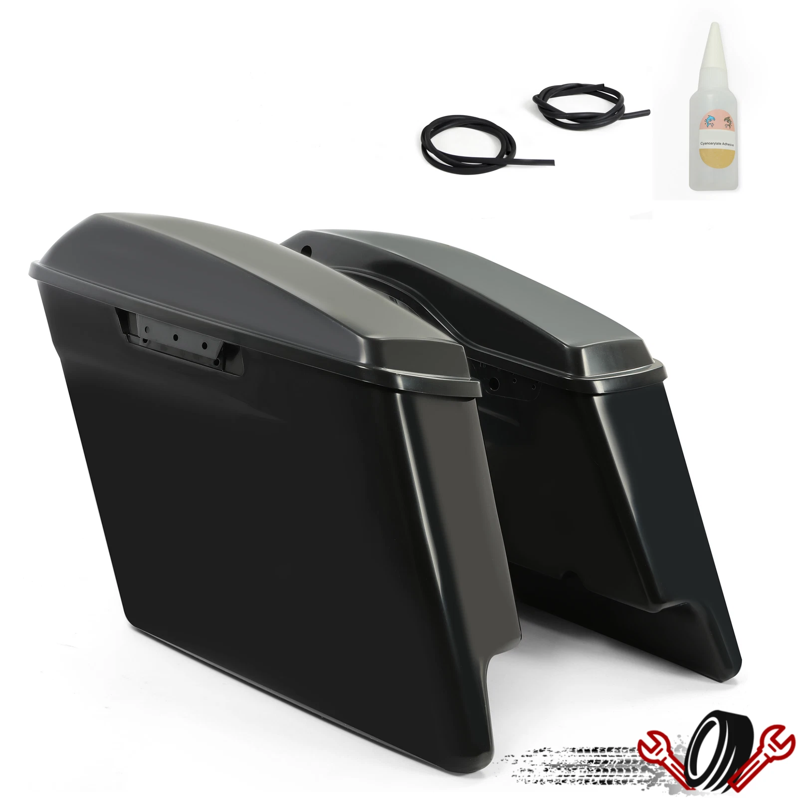 5'' Extended Stretched Hard Saddlebags for Harley Electra Glide (2014–2024)