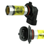 Set of 2 9005 H10 9145 3000K Yellow 100W LED Headlight Fog Light Bulbs