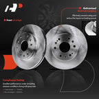 Front Disc Brake Rotors & Ceramic Pads for Chevy Silverado 1500 (2005-2018)