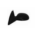 Replacement Black Gloss Driver Side Power Door Mirror w/o Heated Glass