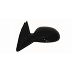 Replacement Black Gloss Driver Side Power Door Mirror w/o Heated Glass