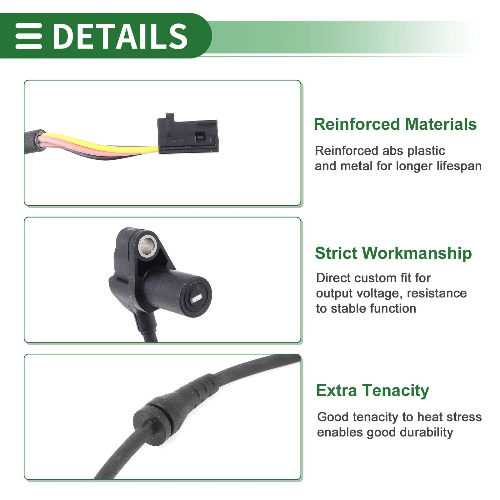 ABS Wheel Speed Sensor No. 8E0927803B for Audi A4 / A4 Quattro (2004–2008)