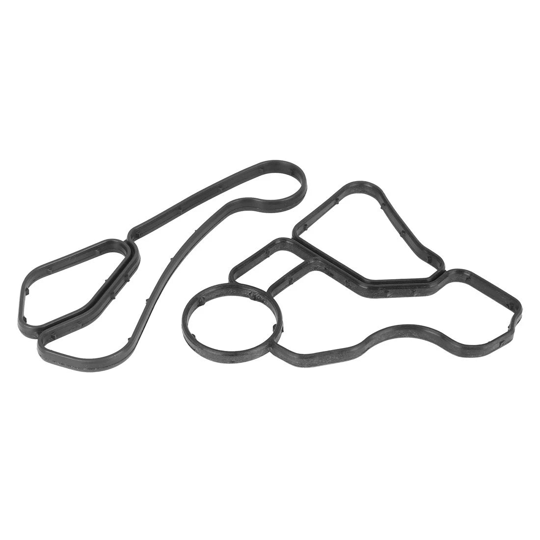 Set of 2 Engine Oil Pan Gasket Seals for BMW E81 E87 E90 (11428637821, 11428637820)